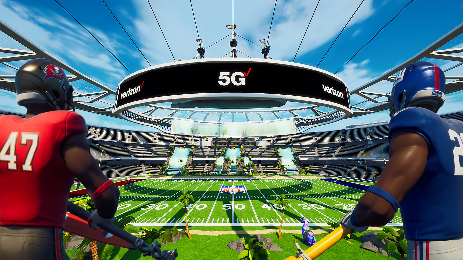 Verizon Super Bowl Fortnite Stadium