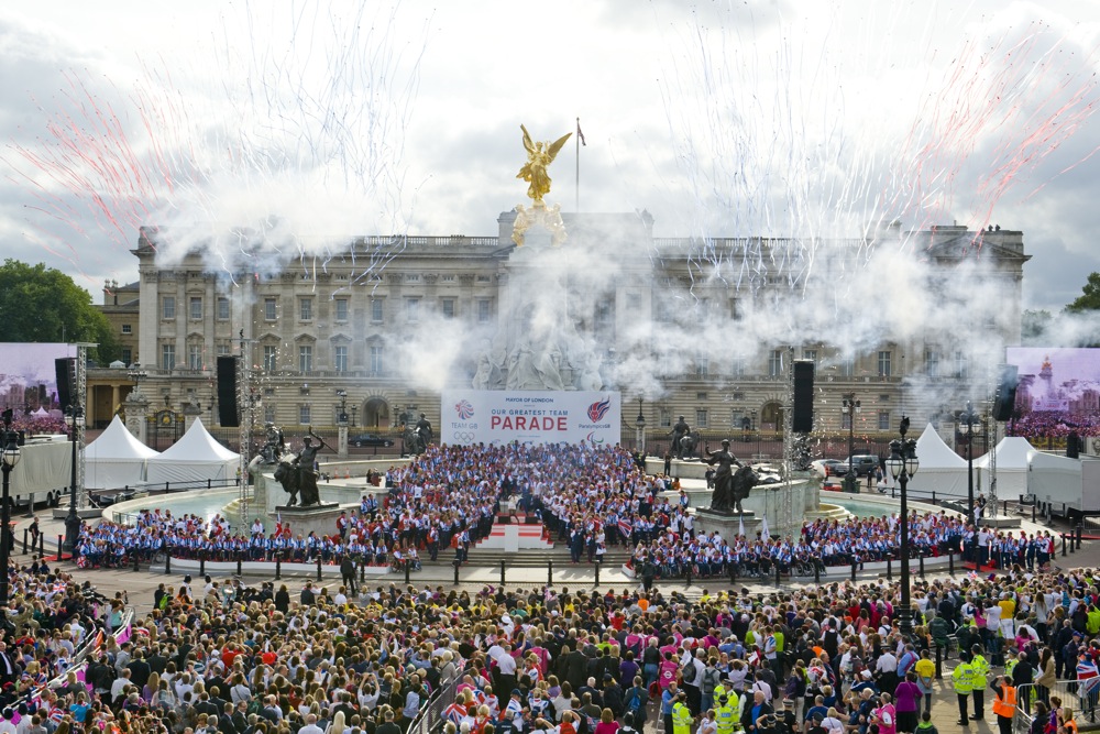 Team GB Athletes Parade London Olympics